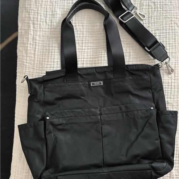 Tumi Handbags - Tumi Black Nylon Diaper Bag